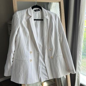 Pin stripe suit jacket